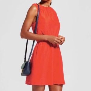 Cute tangerine orange summer dress